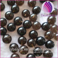 8 mm half drilled round smoky quartz Beads semi precious gemstone loose beads half hole beads